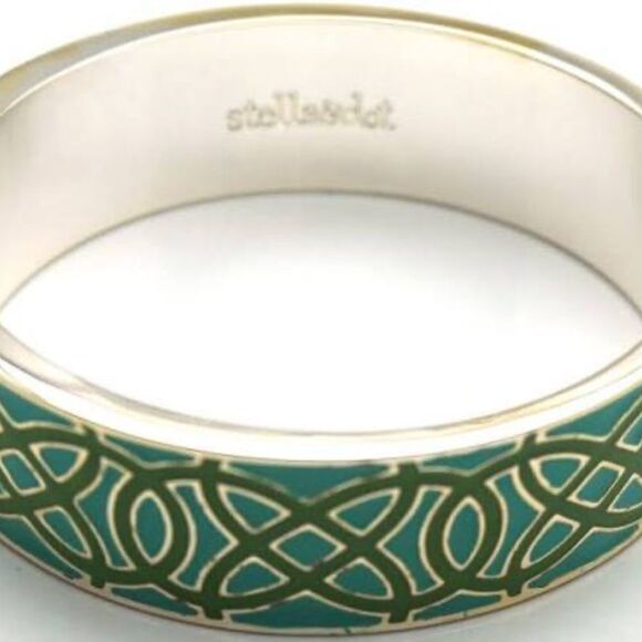 stella & dot ~ eleanorโenamel green bangle ~ retired - Picture 4 of 5